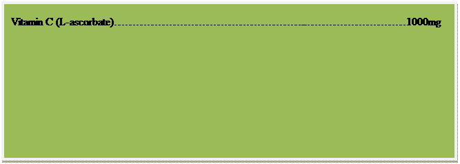 Text Box: Weight Balance Formula
Three  tablets contain:
Acetyl L-Carnitine..1000 mg
Chromium (picolinate).200 mcg
Vitamin C (L-ascorbate)..1000mg
 
 
  
 
 
 
 
 
